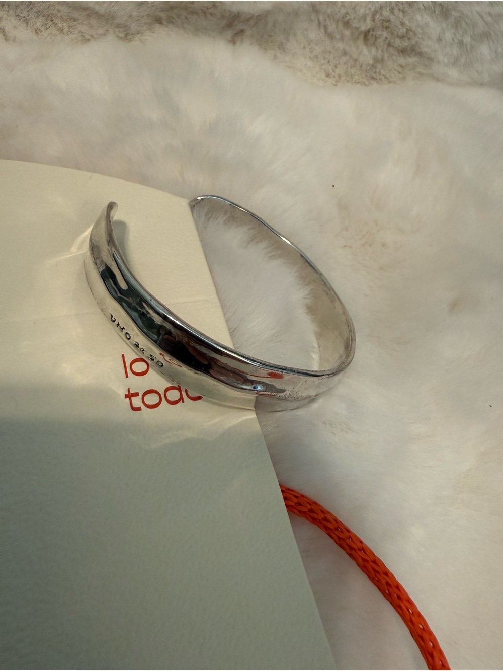 UNO de 50 Polished Silver-Tone Open Cuff Bracelet